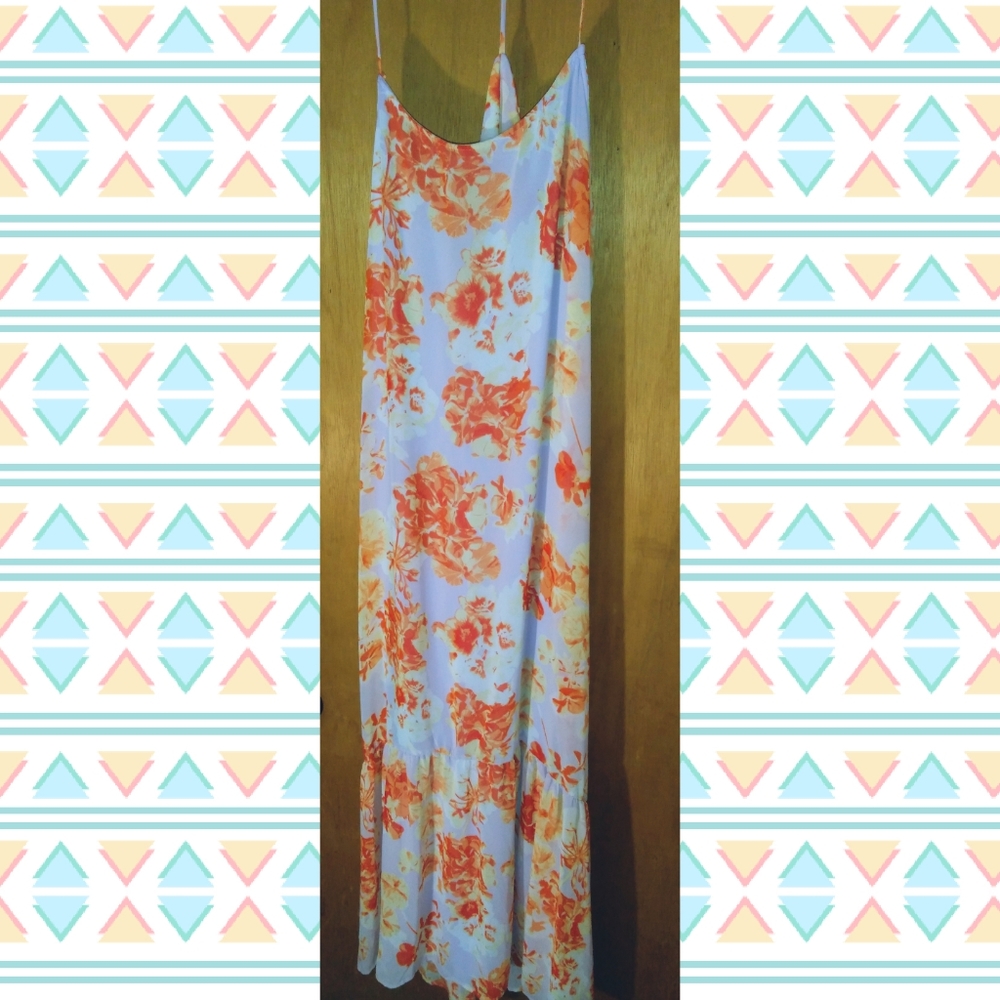 Pink Blush sleeveless floral maxi dress